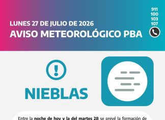 Nieblas y neblinas: advierten por reducción de visibilidad durante la madrugada y la mañana del martes