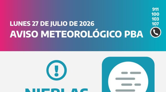 Nieblas y neblinas: advierten por reducción de visibilidad durante la madrugada y la mañana del martes
