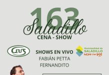 La Cena Aniversario ya tiene fecha: Saladillo celebrará sus 163 años con una noche a puro show