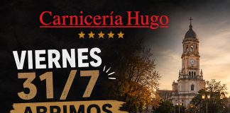 Carnicería Hugo atenderá normalmente durante el aniversario de Saladillo