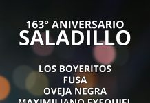 Confirmaron la grilla artística para los festejos por el 163° aniversario de Saladillo