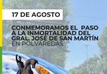 Polvaredas será escenario del acto homenaje al General José de San Martín