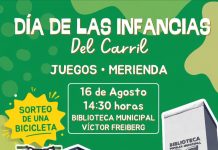 Del Carril celebra el Día de las Infancias con juegos, merienda y sorteos