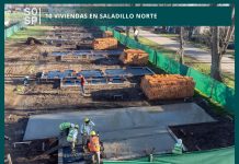 Avanza la construcción de 10 nuevas viviendas en Saladillo Norte