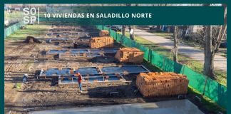 Avanza la construcción de 10 nuevas viviendas en Saladillo Norte