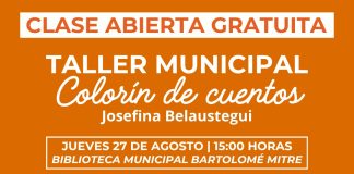 Clase abierta y gratuita del taller municipal “Colorín de Cuentos”