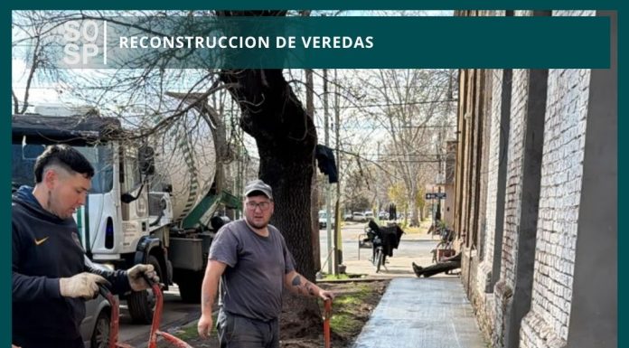 Reconstrucción de veredas: trabajos coordinados para mejorar la infraestructura urbana