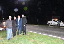 Inauguraron un nuevo tramo de iluminación LED sobre la Ruta Nacional 205