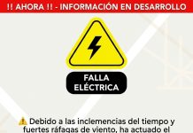 Fuerte viento provoca un corte de energía en una zona rural