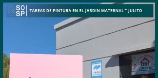 Realizaron trabajos de pintura en el Jardín Maternal “Julito”