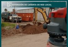 Realizan una extensión de la red de agua para vecinos de calle Peña