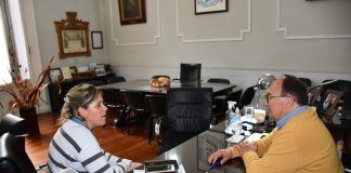 Salomón y Fasano mantuvieron una reunión de trabajo para planificar obras y servicios