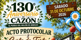 Cazón se prepara para celebrar su 130° aniversario